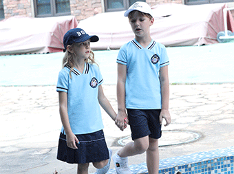 英倫棒球服運(yùn)動小學(xué)校服廠家套裝